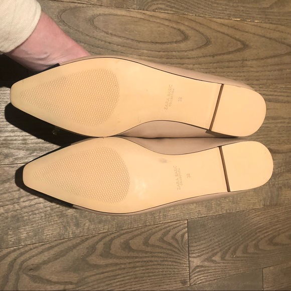 Beige and Black Zara Flats (size 38) - Picture 2 of 4
